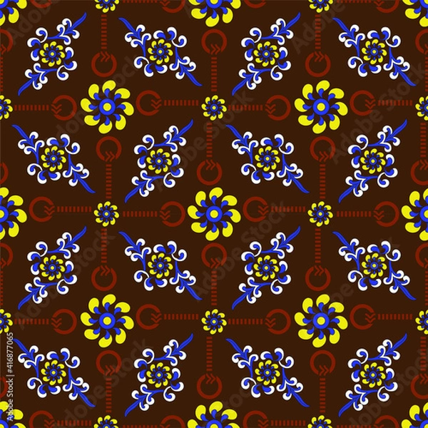Obraz seamless geometrical pattern