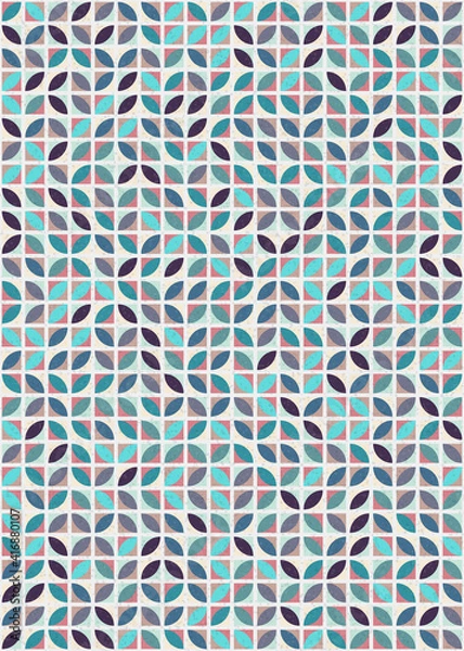 Fototapeta Abstract Geometric Pattern generative computational art illustration