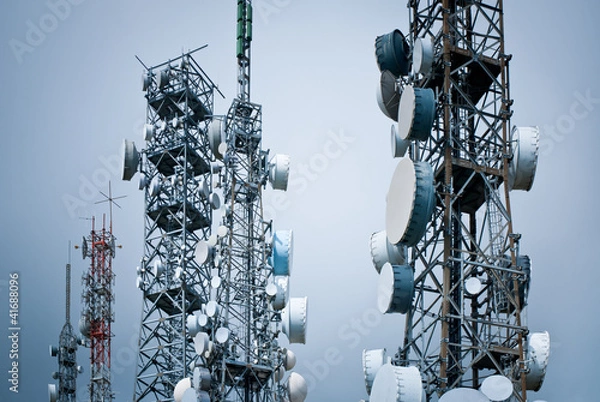 Obraz telecommunications towers