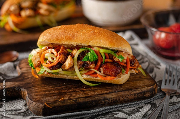 Obraz Tender chicken Banh Mi