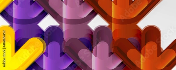 Obraz Abstract glossy crosses background for business or technology presentations, internet posters or web brochure covers