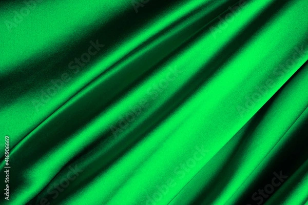 Fototapeta シルクのドレープ　緑