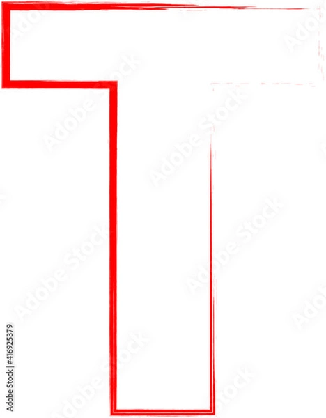 Obraz alphabet letter t