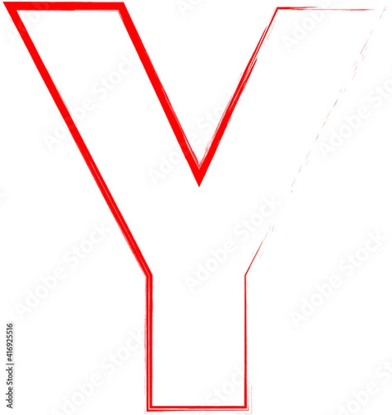 Obraz alphabet letter y