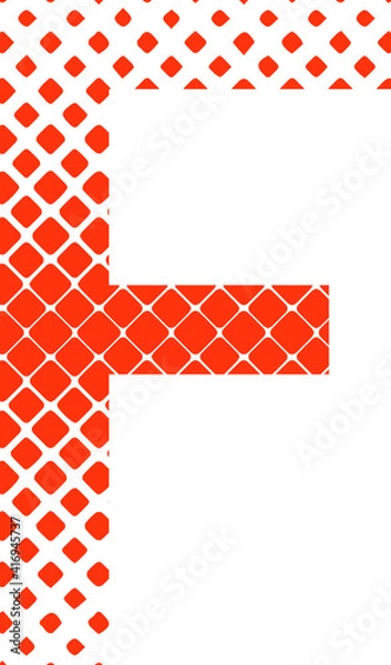 Obraz f letter typography logo design vector