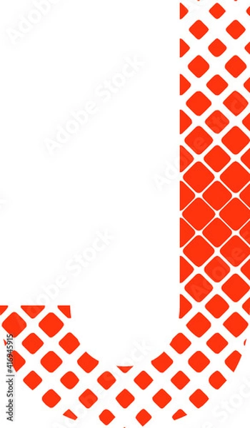 Obraz j letter typography logo design vector