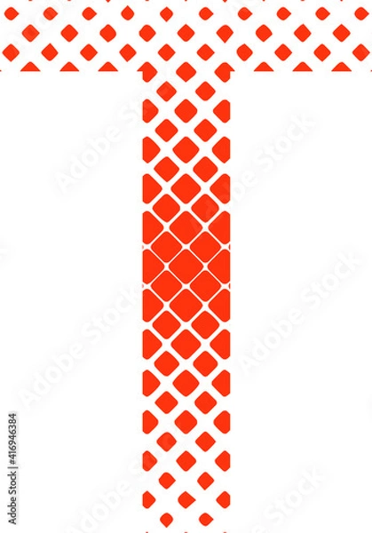 Obraz t letter typography logo design vector