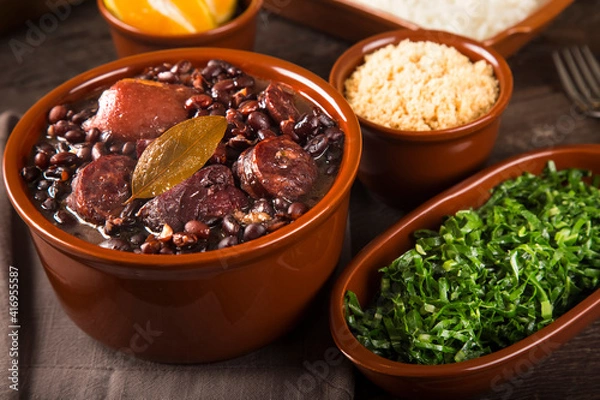 Obraz Feijoada, a typical Brazilian food
