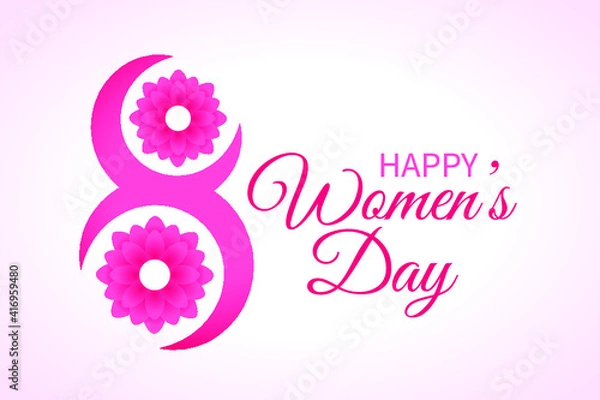 Obraz March 8th womens day celebration background