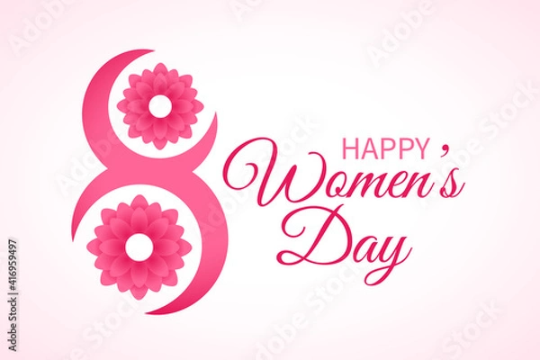 Obraz March 8th womens day celebration background