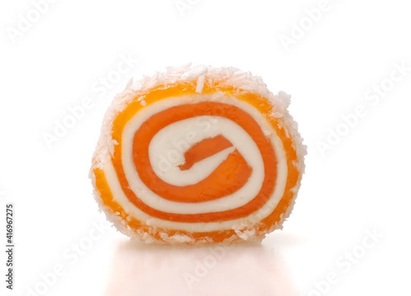 Obraz Fruit  jelly candy. Turkish Delight roll.