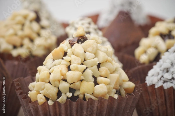 Obraz Assorted chocolate truffles