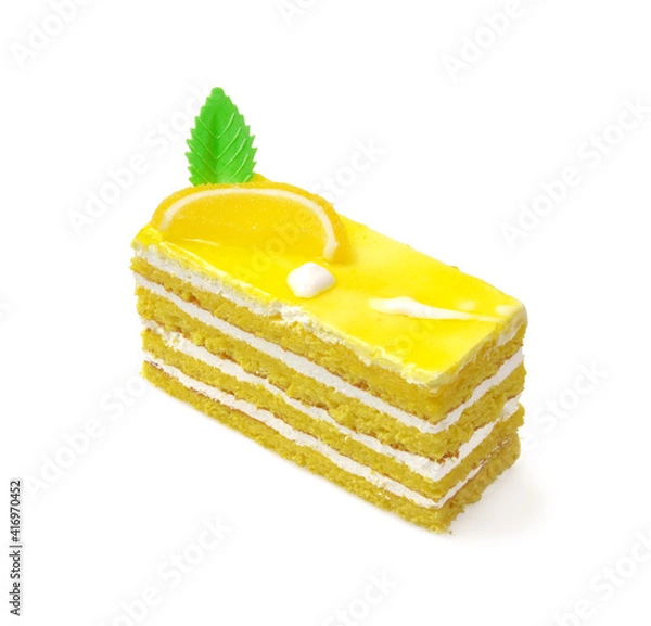 Obraz Piece of lemon cake
