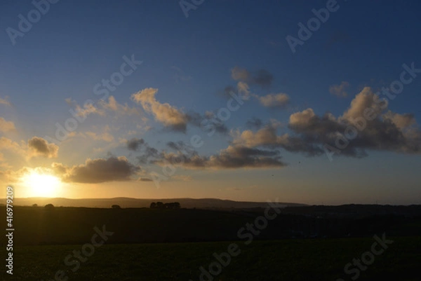 Obraz sunset over the field