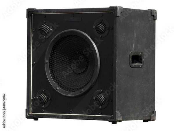 Fototapeta loudspeaker isolated on white