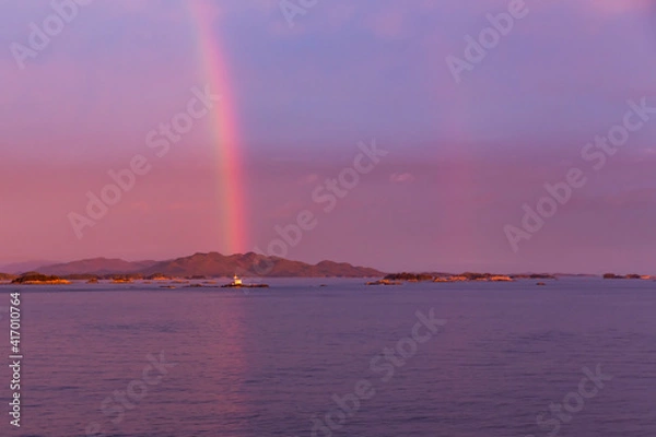 Obraz rainbow to the lighthouse