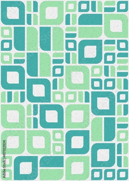 Fototapeta Abstract Geometric Pattern generative computational art illustration