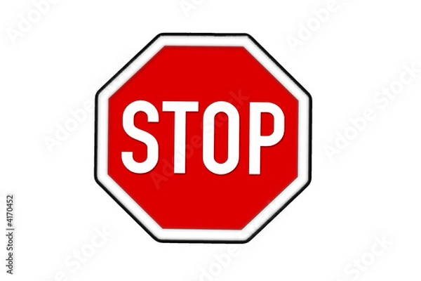Obraz stop schild