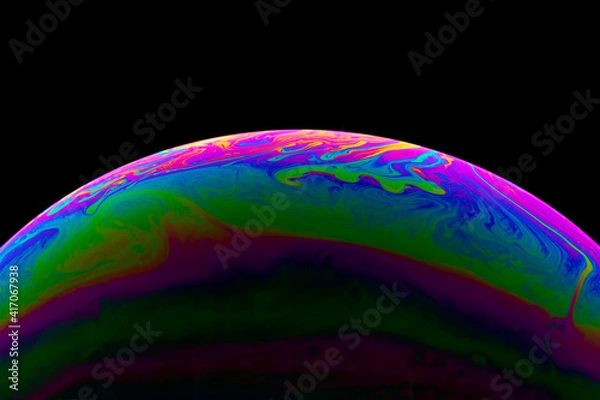 Obraz Macro soap bubble abstract texture