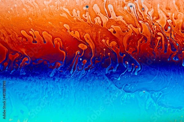 Obraz Macro soap bubble abstract texture