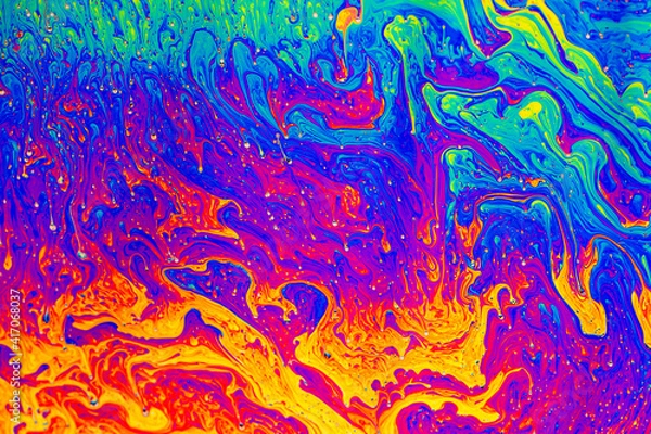 Obraz Macro soap bubble abstract texture