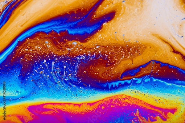 Obraz Macro soap bubble abstract texture