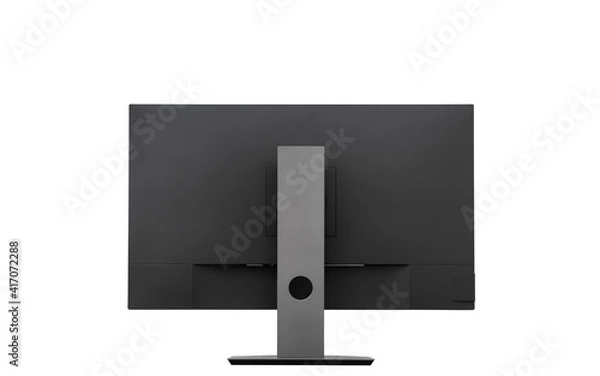 Obraz black lcd desktop screen stand back view