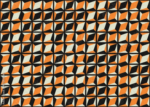 Fototapeta Abstract Geometric Pattern generative computational art illustration