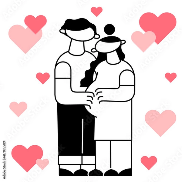 Obraz 家族、夫婦、妊娠のシンボル