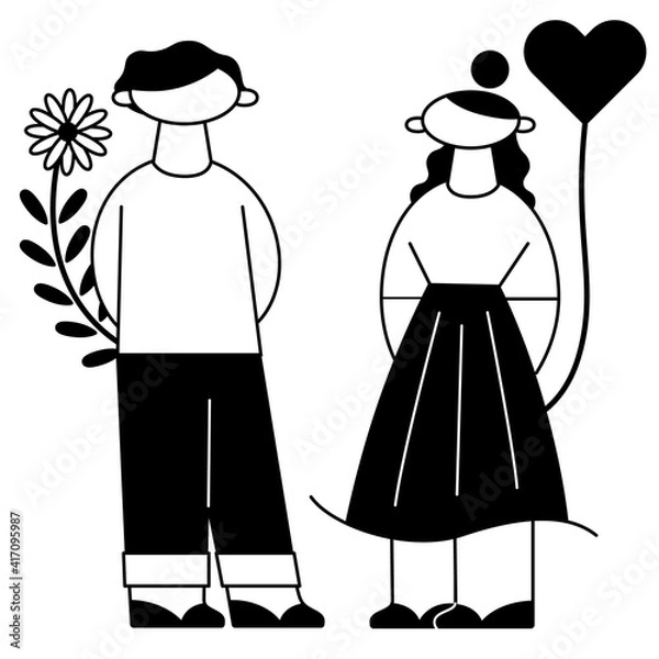 Obraz カップルのシンボル