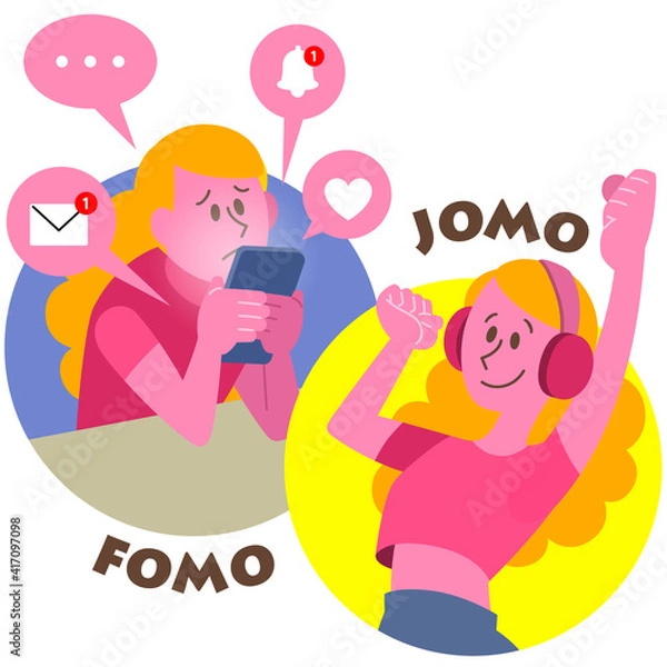 Obraz SNSに取り残される不安と喜び