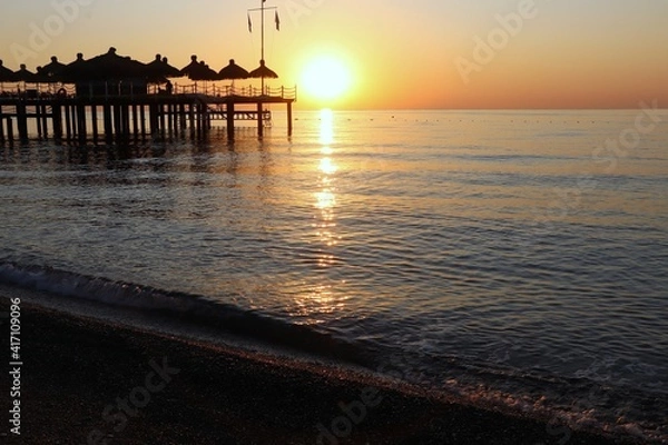 Obraz sunset on the beach