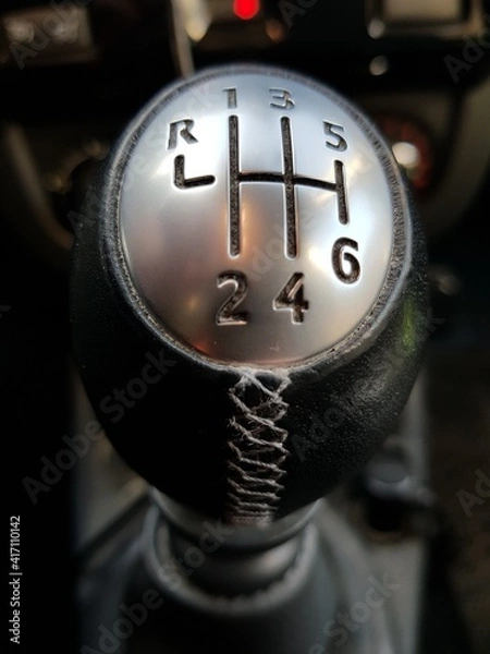 Obraz Shift lever gear in the car