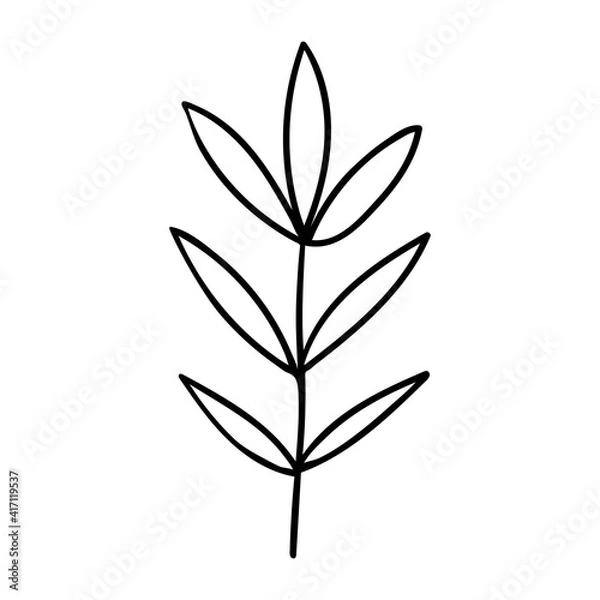 Obraz Leaf, set, scand, artbo