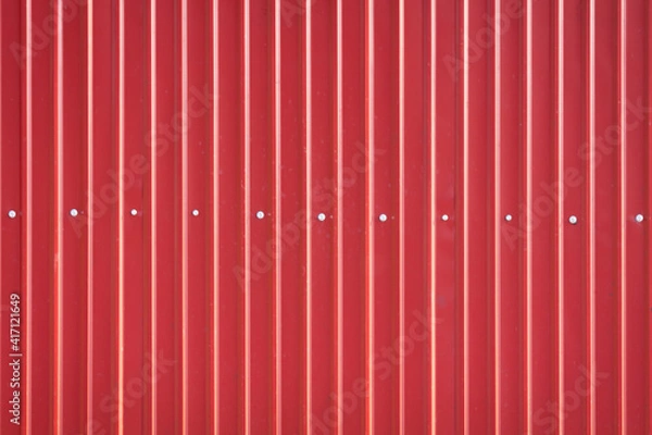 Fototapeta Red zinc sheet metal texture background 