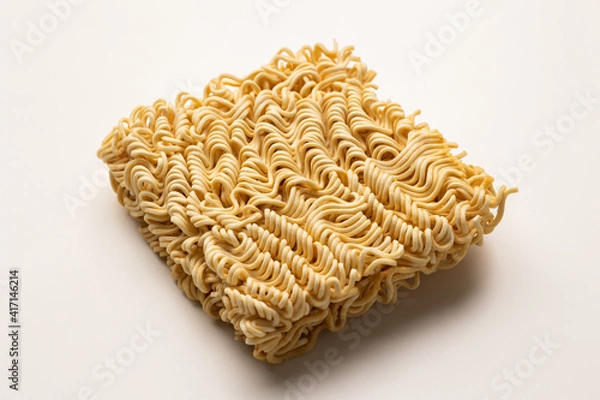 Obraz Crispy instant noodle salty. Snacks Fast food or junk food snacks unhealthy concept.