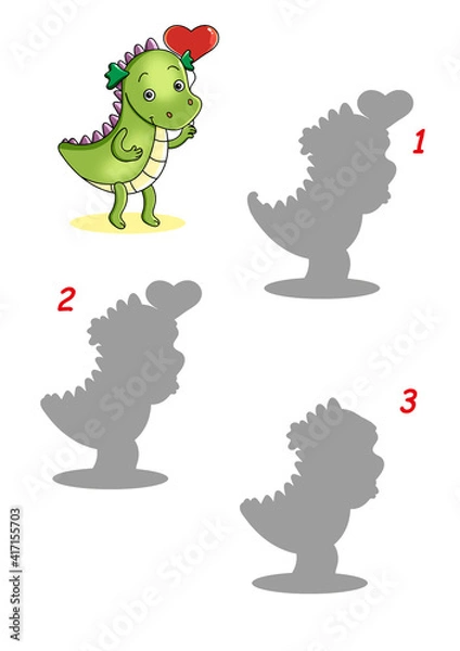 Obraz Il gioco delle ombre, Dinosauro