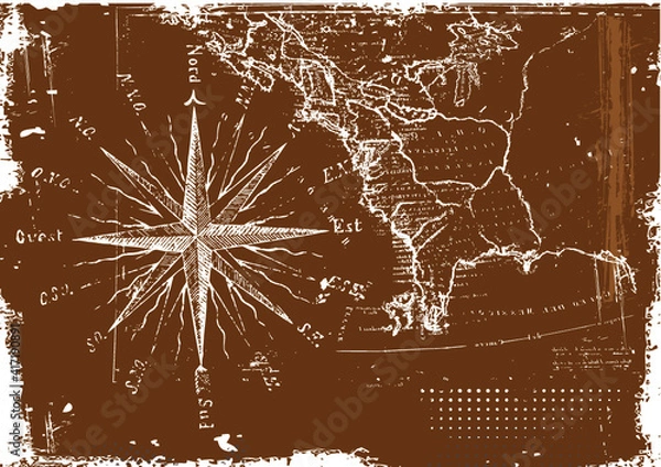 Obraz compos world map