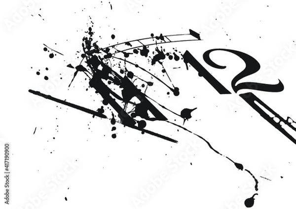 Obraz clook time splash