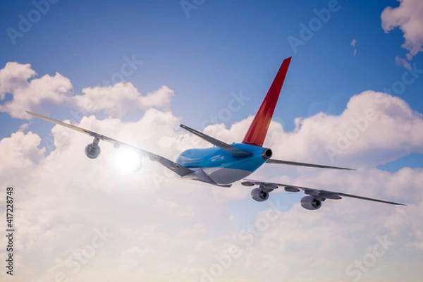 Fototapeta Plane on the sky