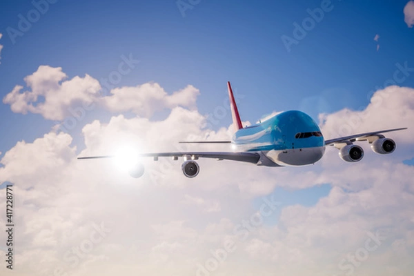 Fototapeta Plane in the clouds