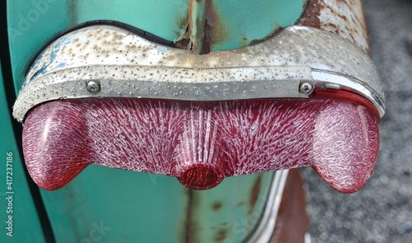 Obraz Old car tail light