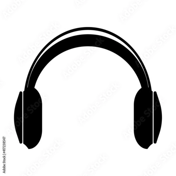 Obraz Headphone symbol, web and computer icon