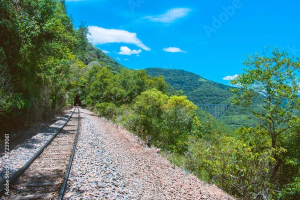 Fototapeta path in the mountains