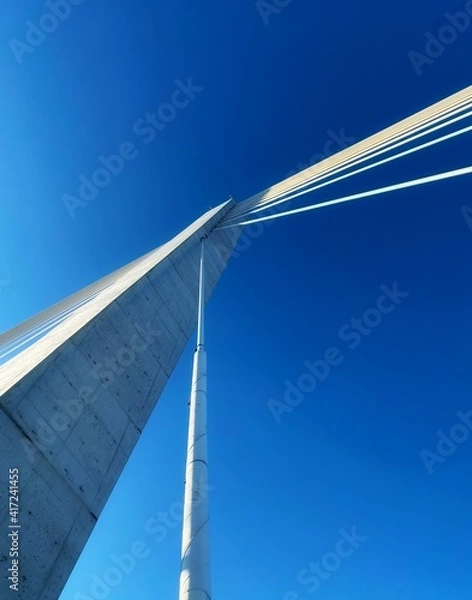 Obraz bridge over blue sky