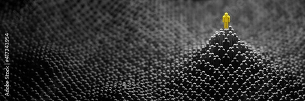 Obraz Leadership and role model concept, 3d rendering