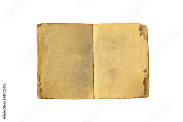 Fototapeta open old book isolated