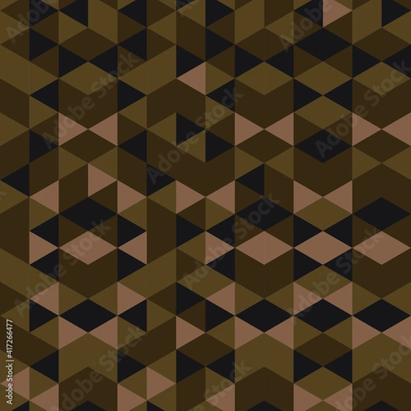 Fototapeta Vector background of triangles in colorful corner pattern. It can be used in cover design, book design, website background. Vector illustration.