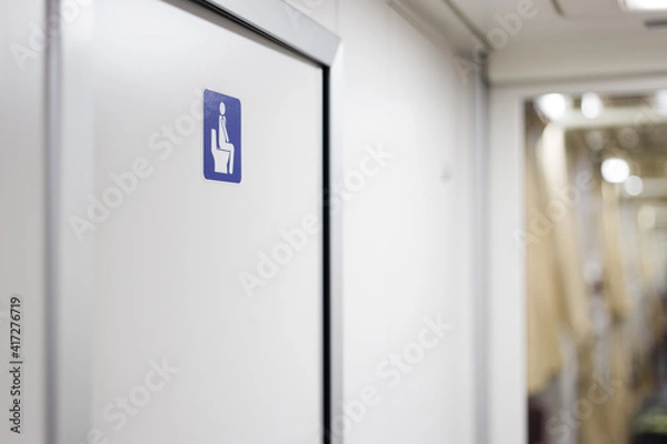 Obraz Toilet in train