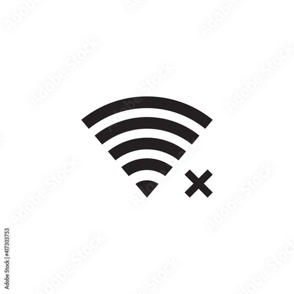 Fototapeta no signal icon symbol sign vector